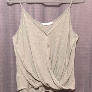 Lush Button Up Tank Top